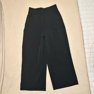 Zara Basic Wide Leg Ankle Pants